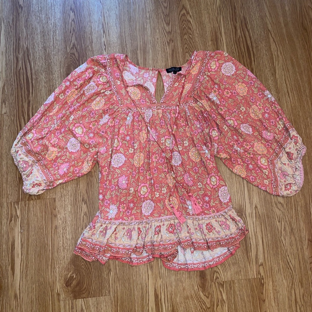 Rachel Zoe Pink Floral Blouse